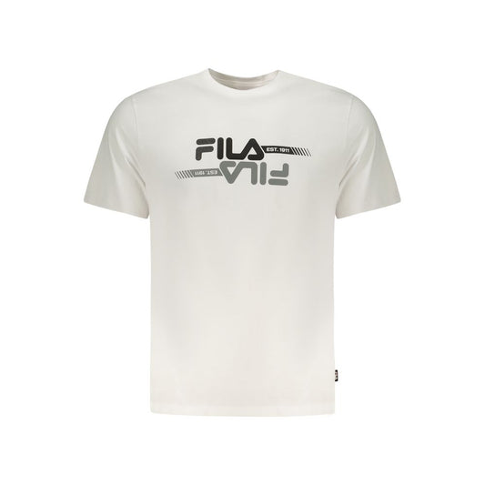 Fila White Cotton Men T-Shirt