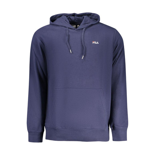 Fila Blue Cotton Mens Sweatshirt with Hood
