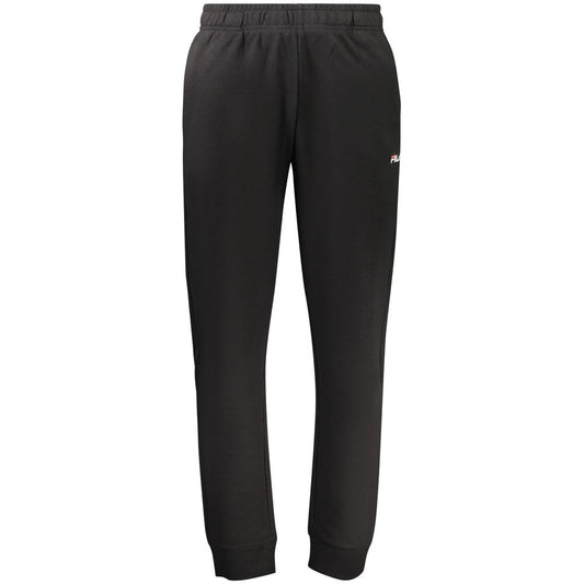 Fila Black Cotton Joggers (Workout Pants)