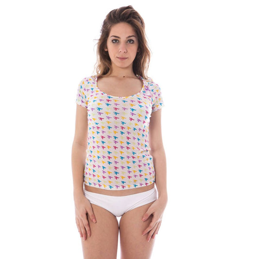 Camiseta unisex de nailon blanca estilo A