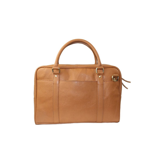 Maletín de cuero vintage hecho a mano - Miel clásica