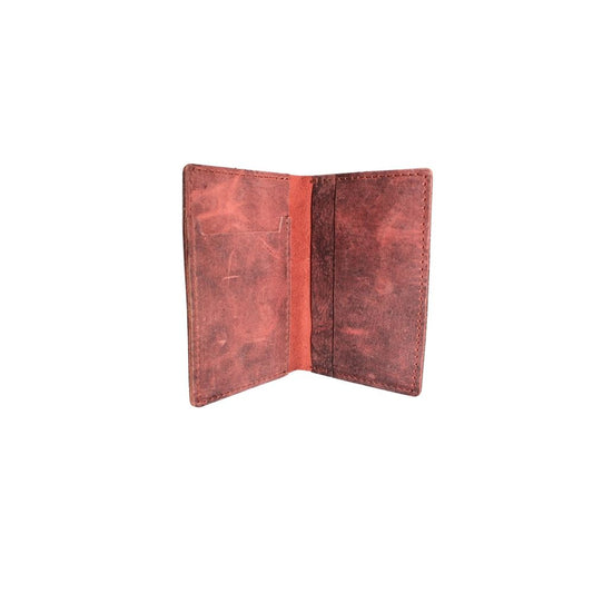 Cartera vintage de cuero marrón hecha a mano para hombre