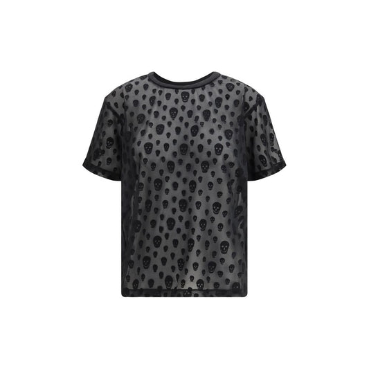 Alexander McQueen Black Polyamide T-Shirt