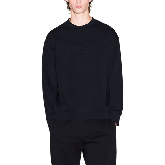 Armani Exchange Black Cotton Sweatshirt