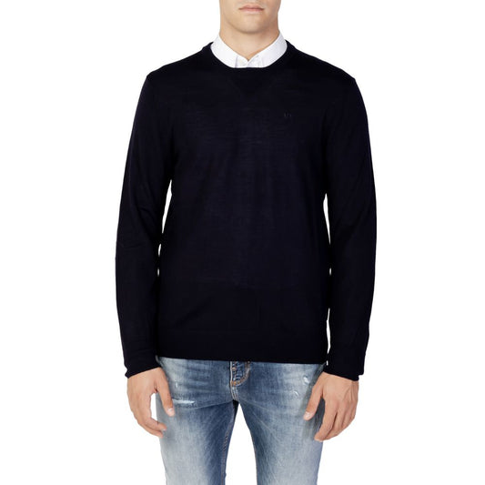 Armani Exchange Blue Wool Sweater