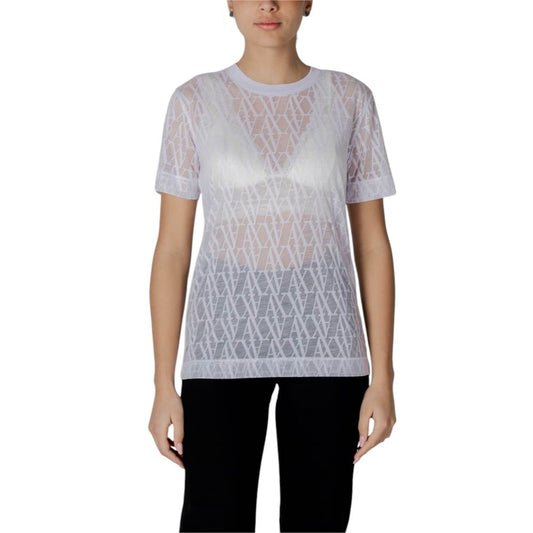 Armani Exchange White Polyester T-Shirt