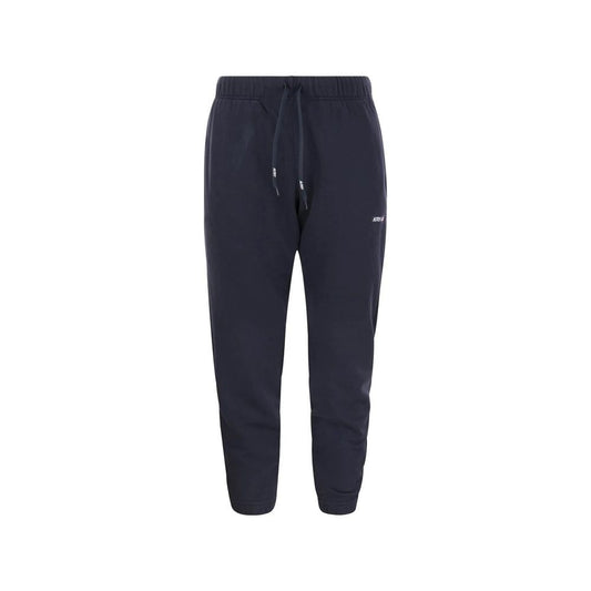 Autry Blue Cotton Joggers Workout Pants