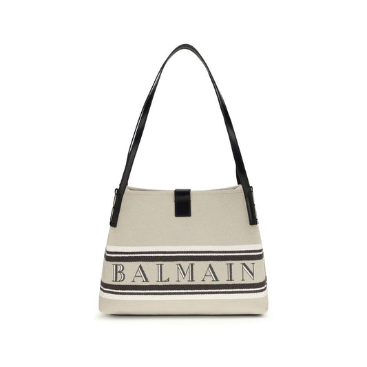 Balmain Beige Cotton Shoulder Bag