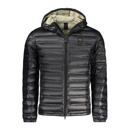 Blauer Black Polyamide Shell Jacket