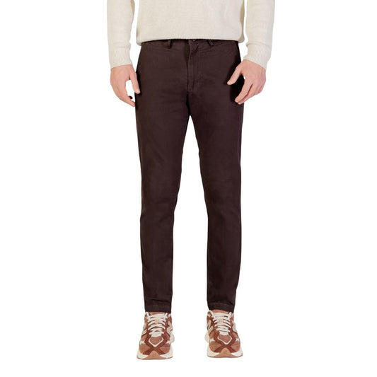 Borghese Brown Cotton Skinny Pants