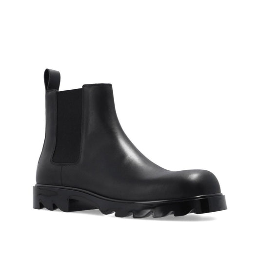 Bottega Veneta Black Calfskin Chelsea Boots