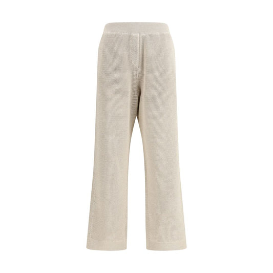 Brunello Cucinelli Beige Cotton Casual Pants