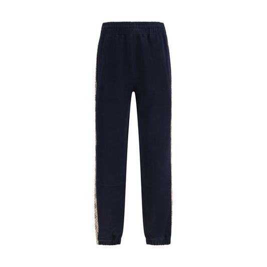 Burberry Blue Cotton Joggers Workout Pants
