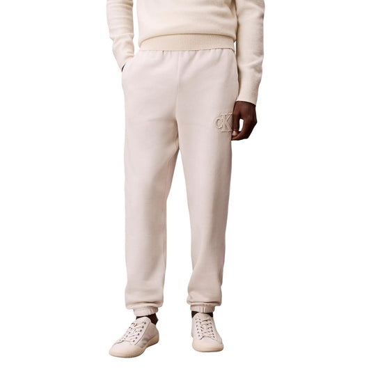 Calvin Klein Jeans Beige Cotton Joggers Workout Pants