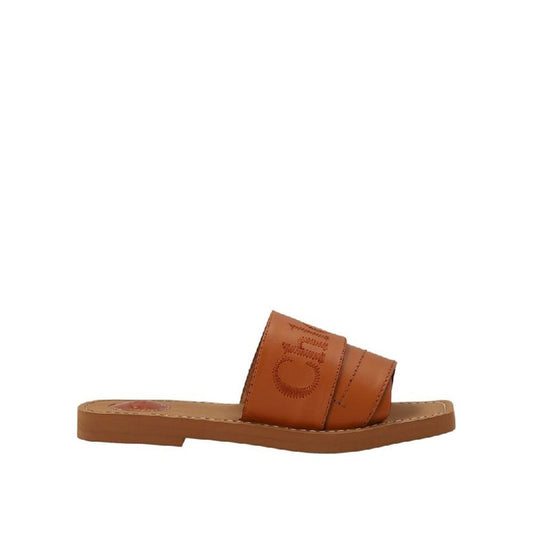 Chloé Brown Calfskin Sandals