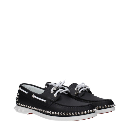 Christian Louboutin Black Leather Loafer