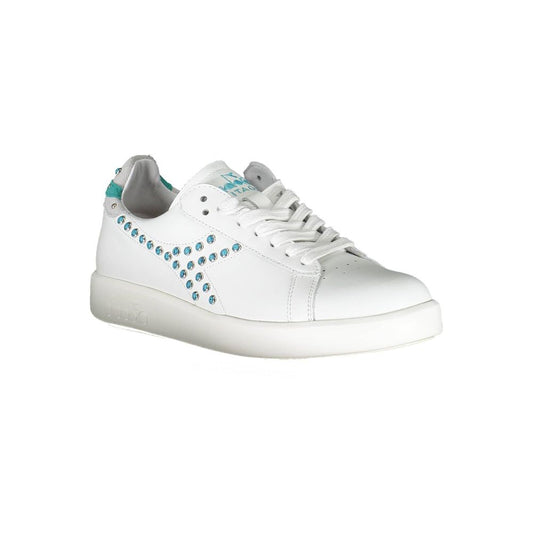 Diadora White Fabric Sneaker