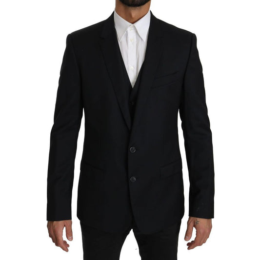 Dolce & Gabbana Blue Viscose Two-Piece Suit