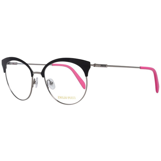 Emilio Pucci Black Metal Glasses Frames