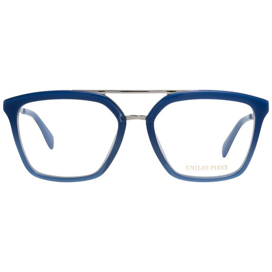 Emilio Pucci Blue Metal & Plastic Glasses Frames