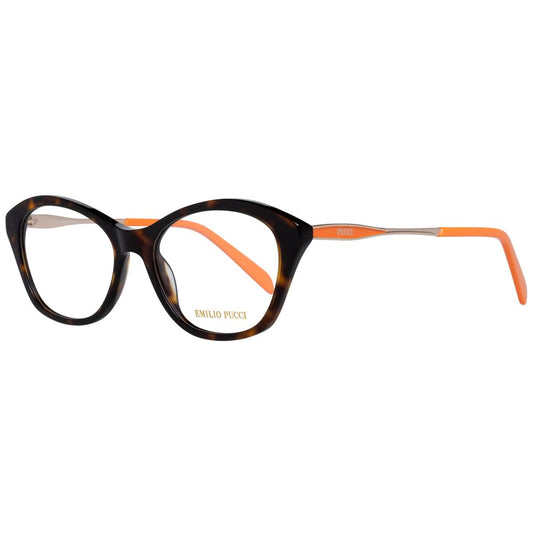 Emilio Pucci Brown Metal Glasses Frames