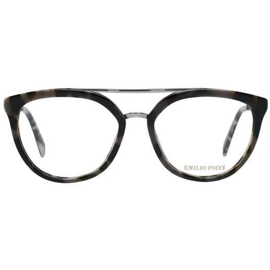Emilio Pucci Brown Metal & Plastic Glasses Frames