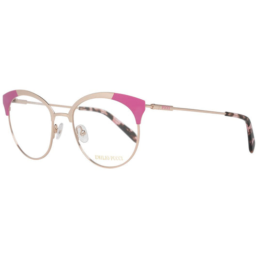 Emilio Pucci Gold Metal Glasses Frames