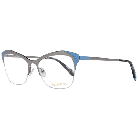 Emilio Pucci Silver Metal Glasses Frames