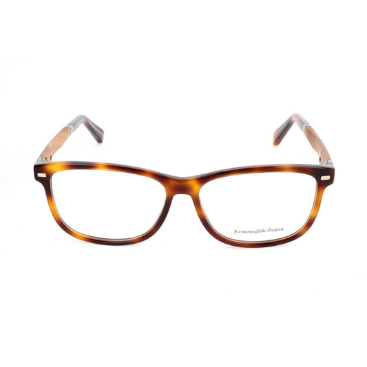 Ermenegildo Zegna Brown Acetate Glasses Frames