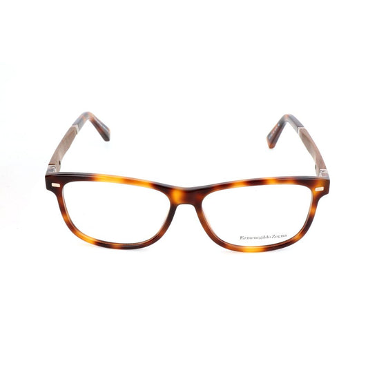 Ermenegildo Zegna Brown Resin Glasses Frames