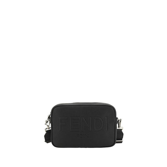 Fendi Black Cotton Shoulder Bag