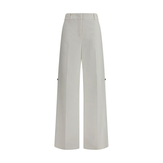 Fendi White Cotton Pants