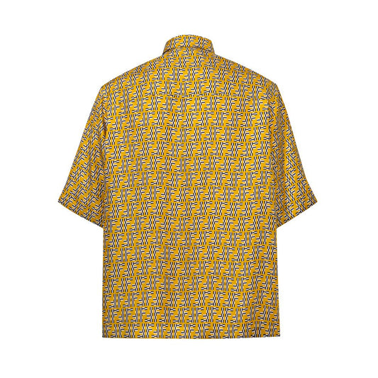 Fendi Yellow Silk Shirt