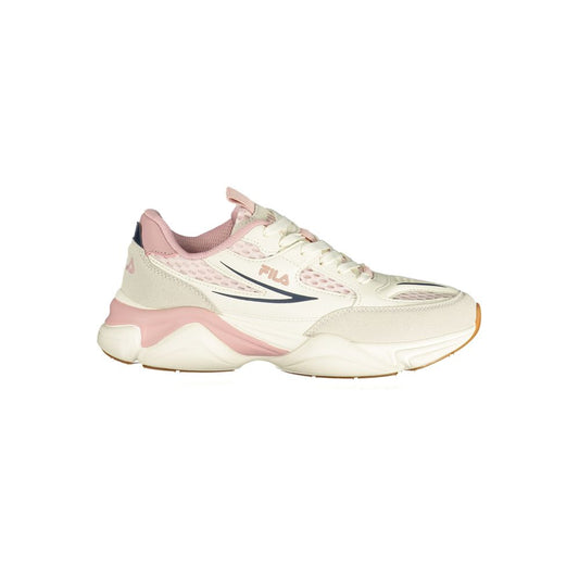 Fila White Polyester Athletic Sneakers