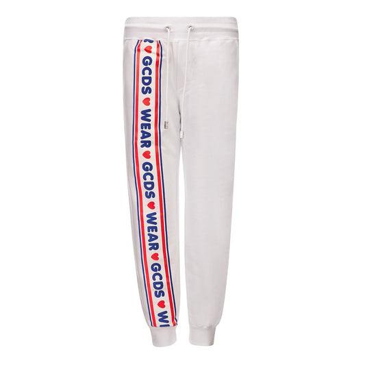 GCDS White Cotton Jeans & Pant