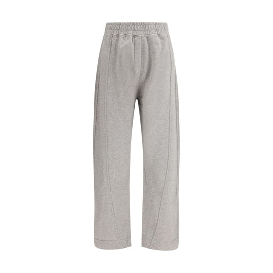 Ganni Gray Cotton Casual Pants