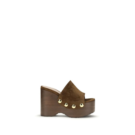 Gianvito Rossi Brown Other Fibres Clogs