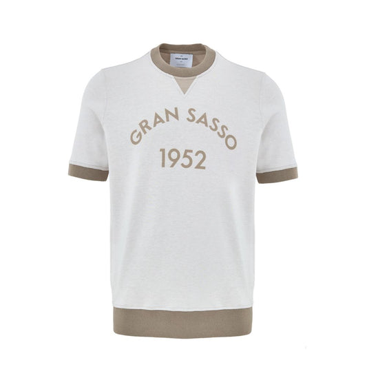 Gran Sasso White Cotton Hoodie