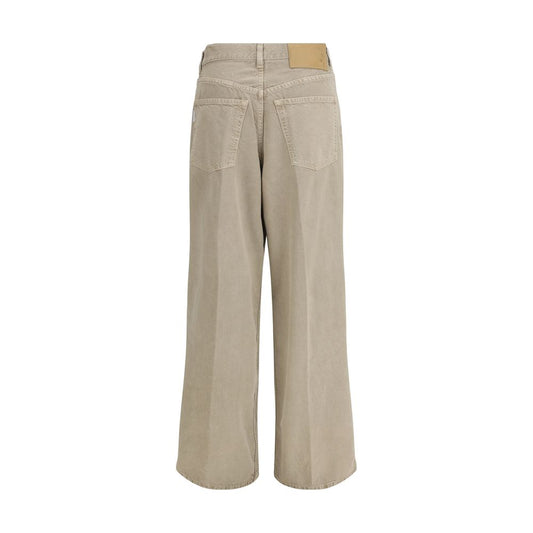 Haikure Beige Cotton Jeans Denim