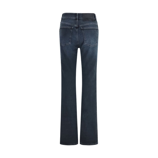 Haikure Blue Cotton Flared Jeans