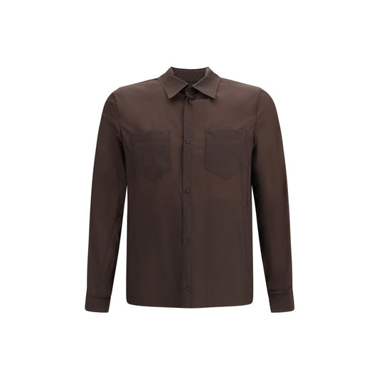 Herno Brown Polyamide Dress Shirt