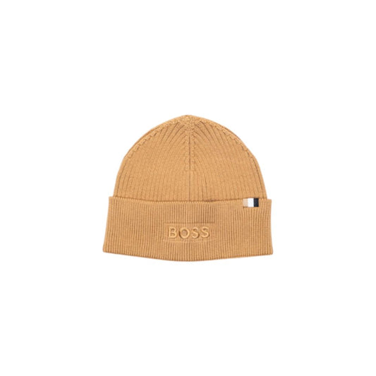 Hugo Boss Beige Cotton Cap Baseball Hat