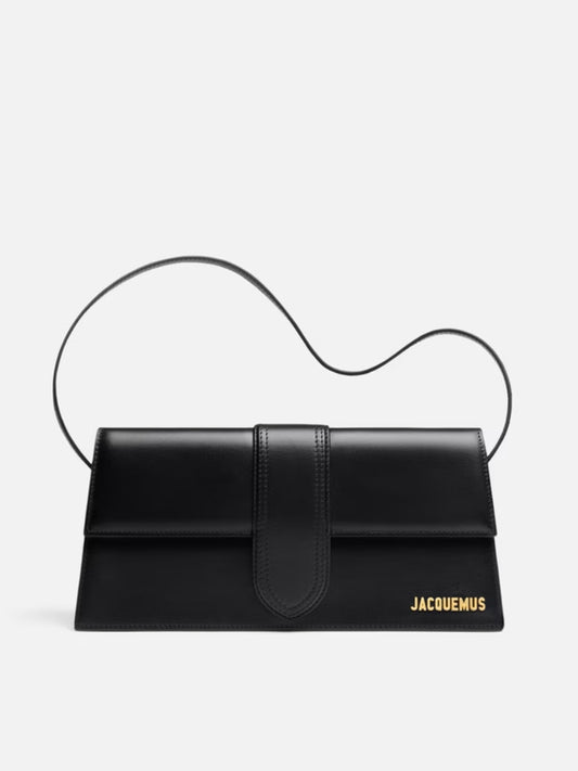 Jacquemus Black leather Le Bambino Long bag