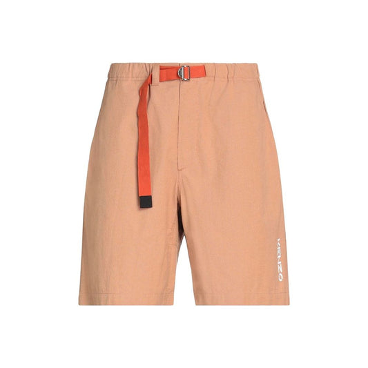 Kenzo Brown Cotton Bermuda Shorts