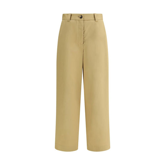 Khaite Beige Cotton Casual Pants