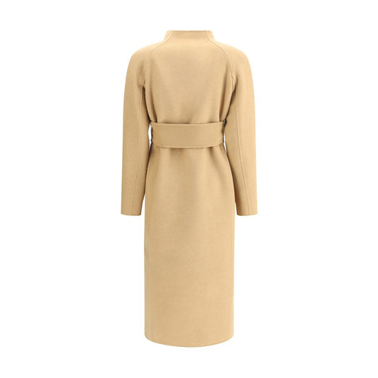 Khaite Beige Wool Coat