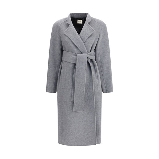 Khaite Gray Wool Coat