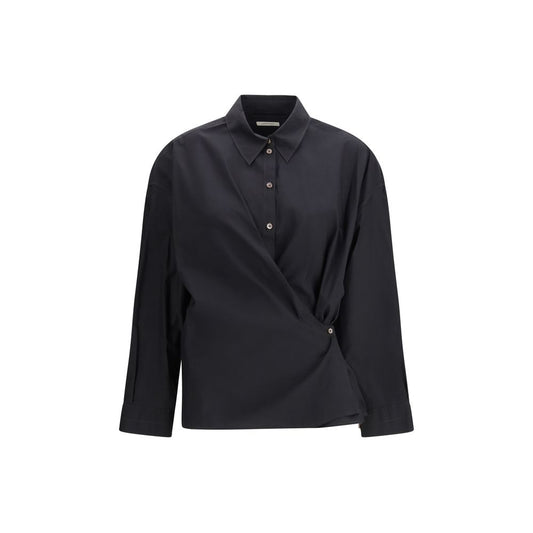Lemaire Black Cotton Dress Shirt