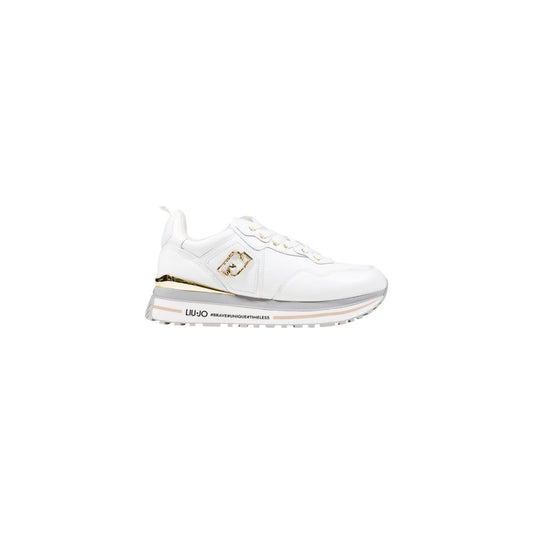 Liu Jo White Artificial Leather Platform Sneakers