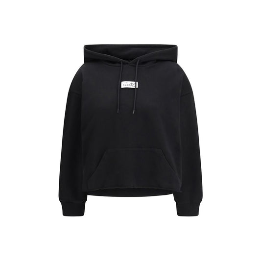 MM6 Black Cotton Sweatshirt